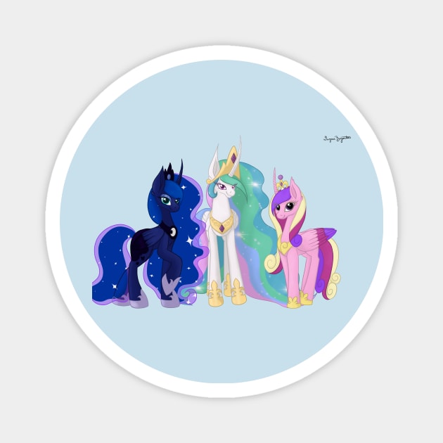 My Little Pony: Friendship is Magic Princesses Magnet by Boyanton Designs